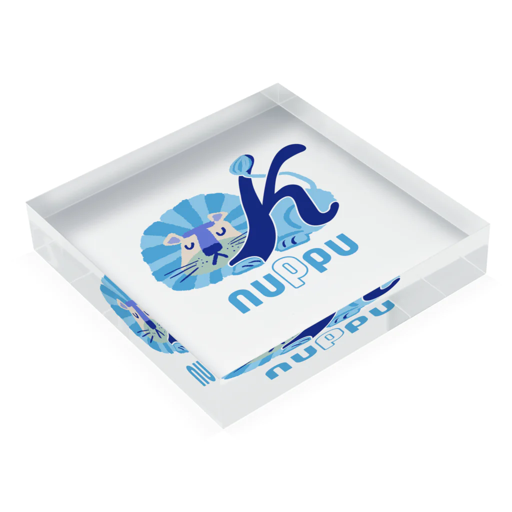 nuppuのライオン King Acrylic Block :placed flat