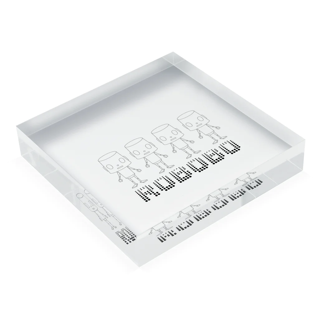 ぶらほわ店のROBOBO Acrylic Block :placed flat