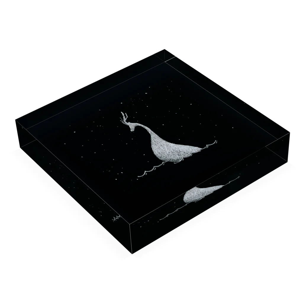 Kyokaの水辺の未確認生物 Acrylic Block :placed flat