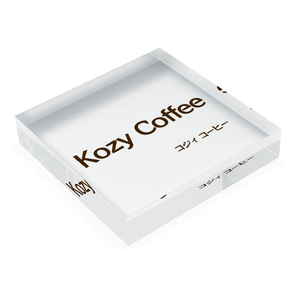 TAKASHOPのKozy Coffee  Acrylic Block :placed flat