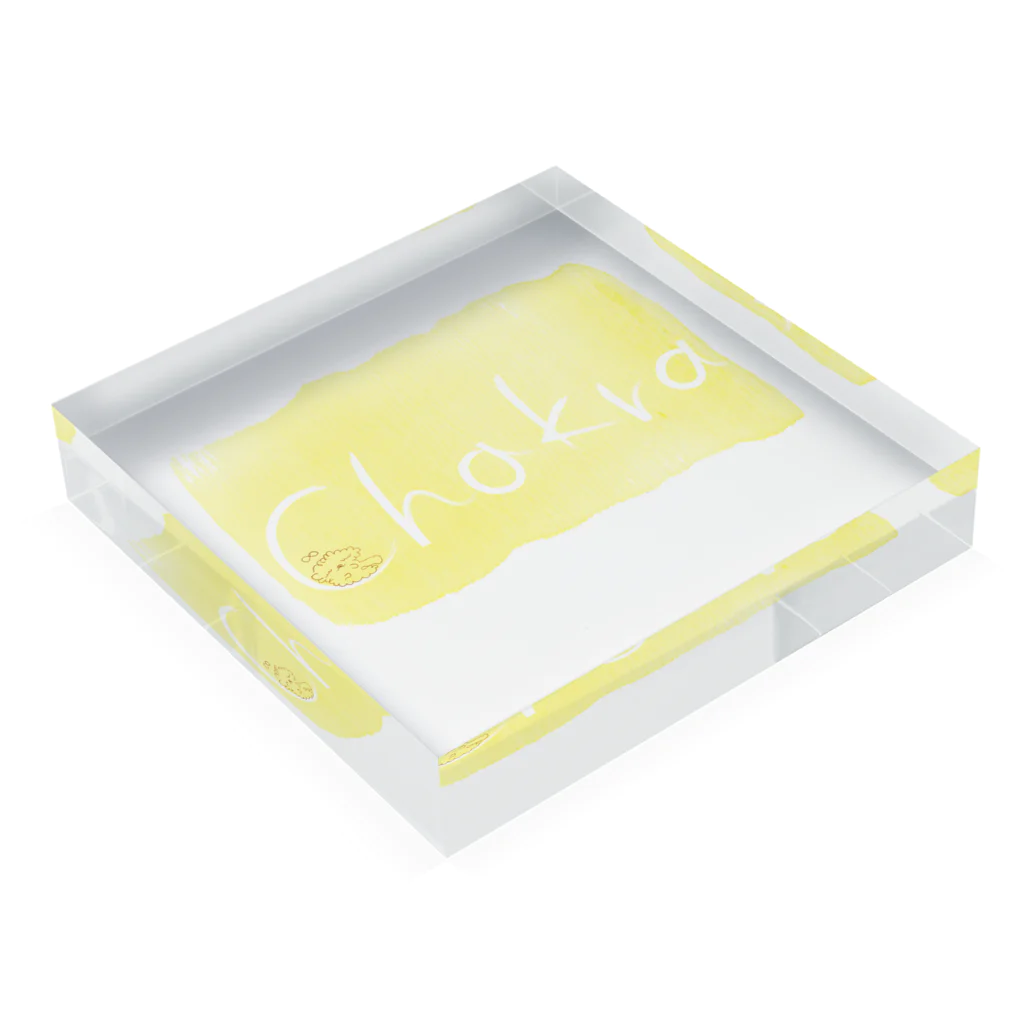 むげしょぷの-CHAKRA- Acrylic Block :placed flat