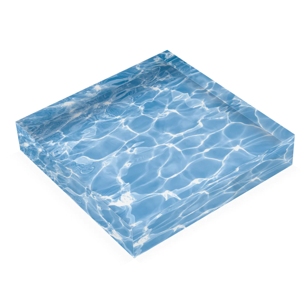 wuwの水面 Acrylic Block :placed flat