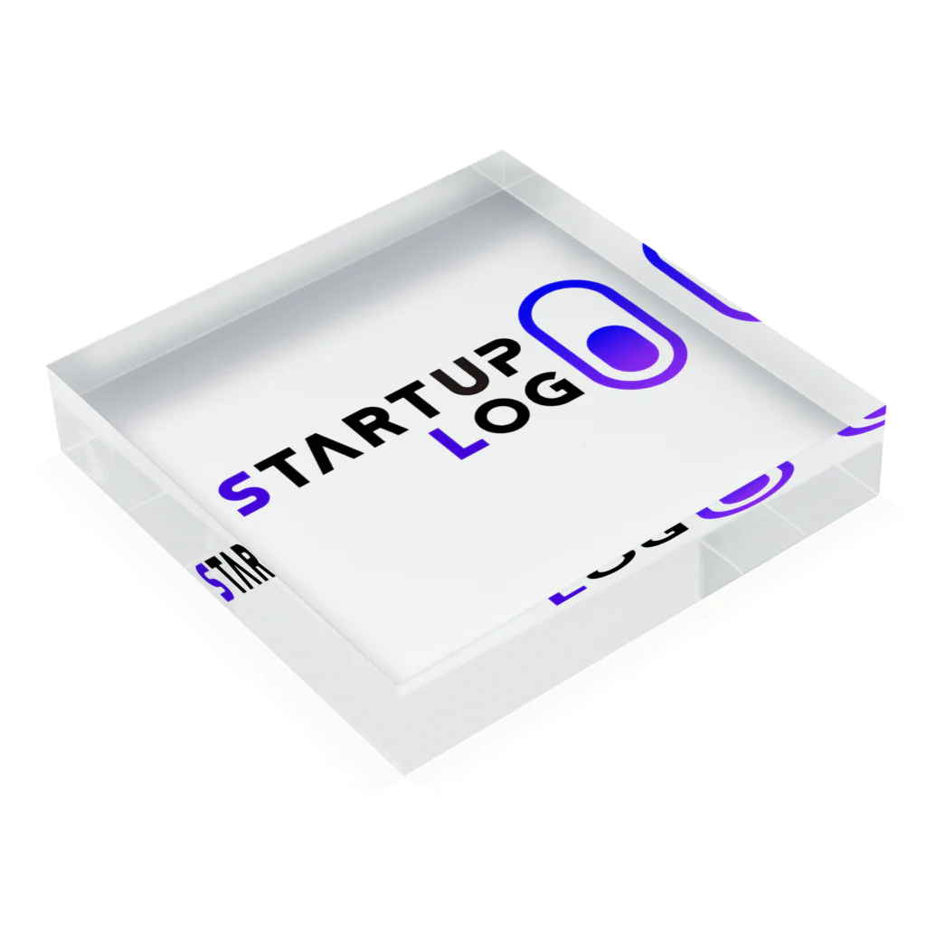 STARTUP LOG｜資金調達に特化したニュースメディアのSTARTUPLOG Acrylic Block :placed flat