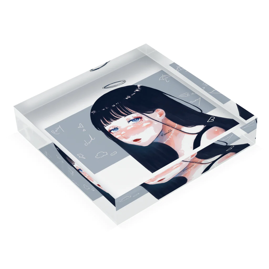 SeacaのAngel or Devil Acrylic Block :placed flat