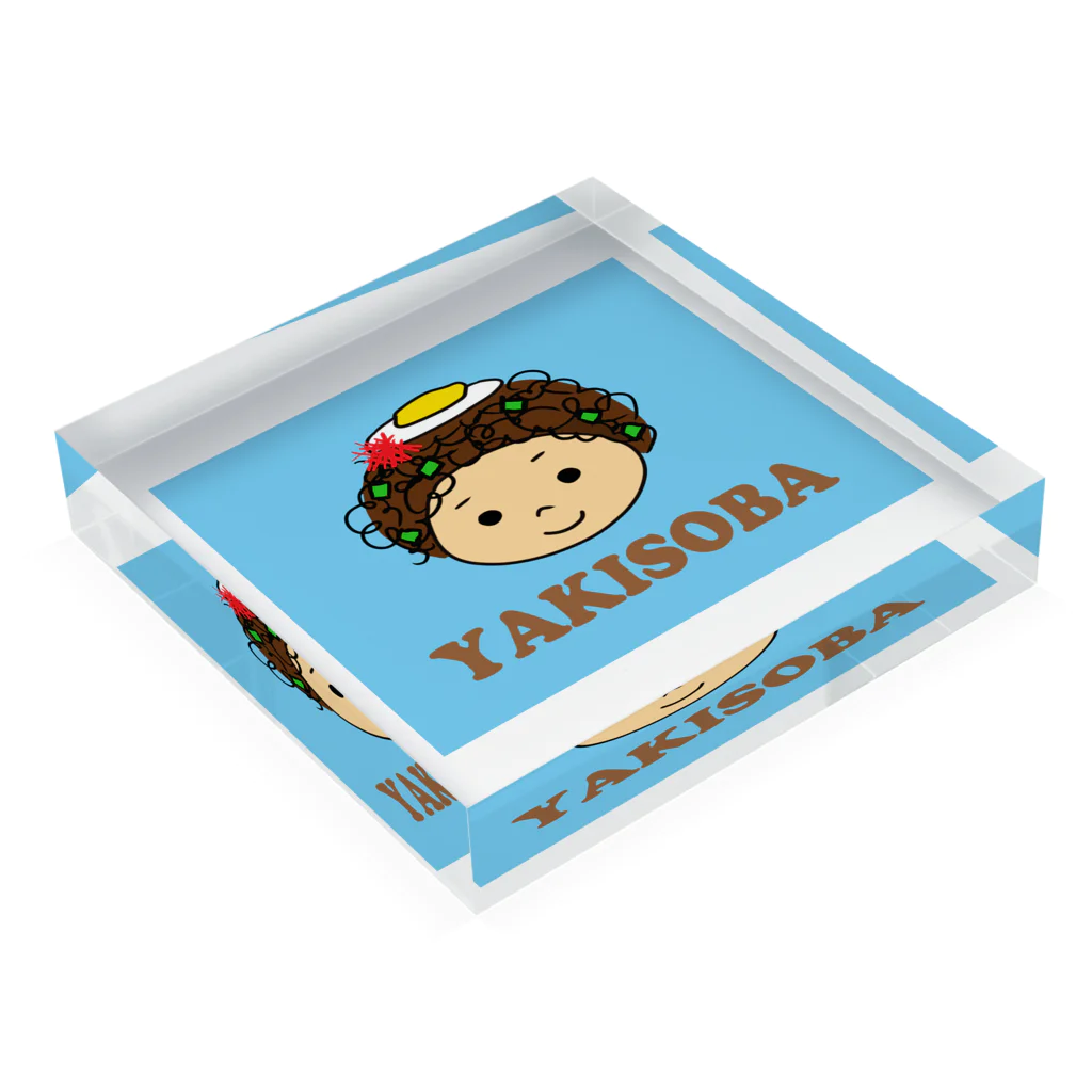 tamaccoの焼きそばちゃん Acrylic Block :placed flat