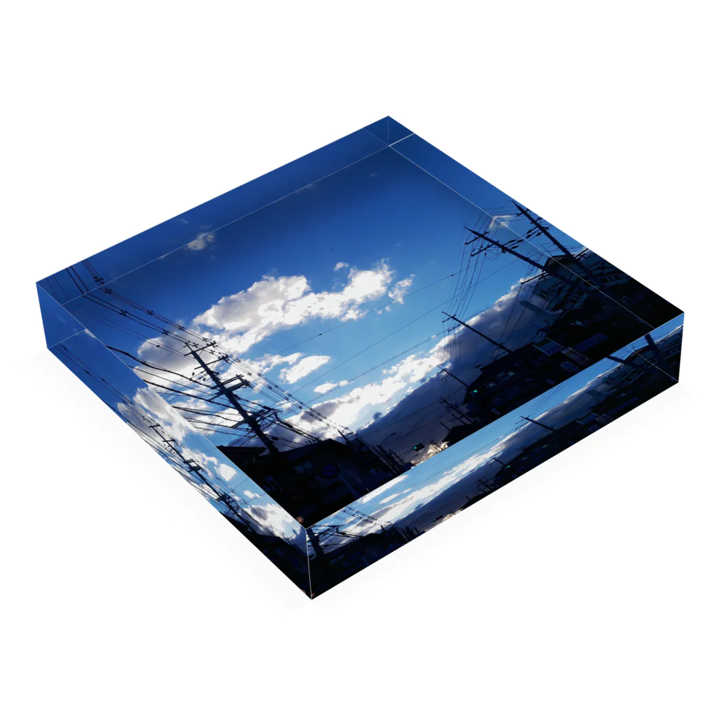 yu.の空1 Acrylic Block :placed flat