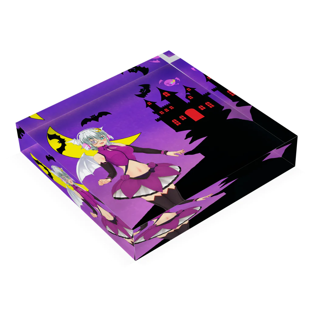 ライセク=ジル・サーブル🌙👿🦇@誰が呼んだか女王の旧ジルちゃんアクリルブロック Acrylic Block :placed flat