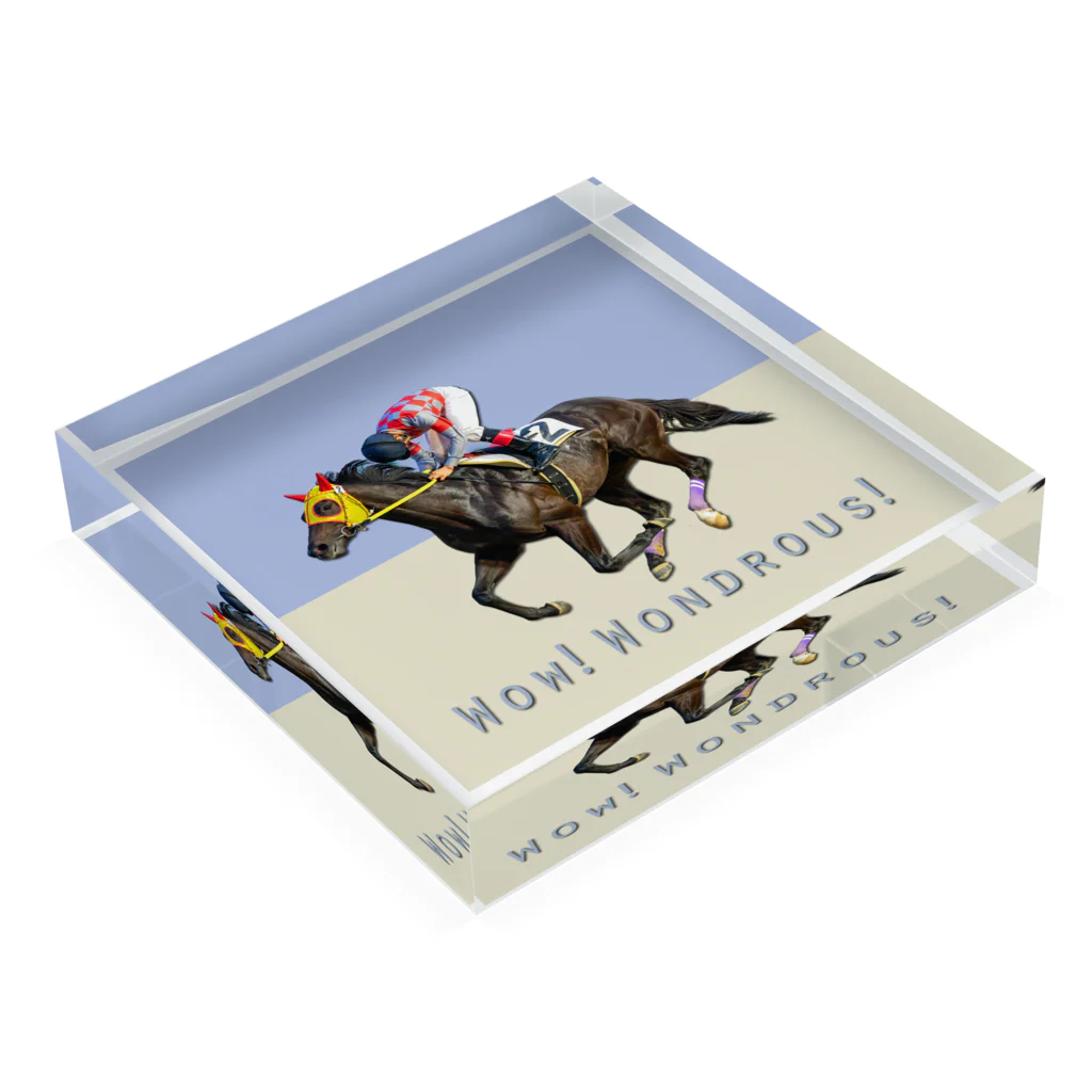 TaikiRacingClubShopの勝馬 Acrylic Block :placed flat