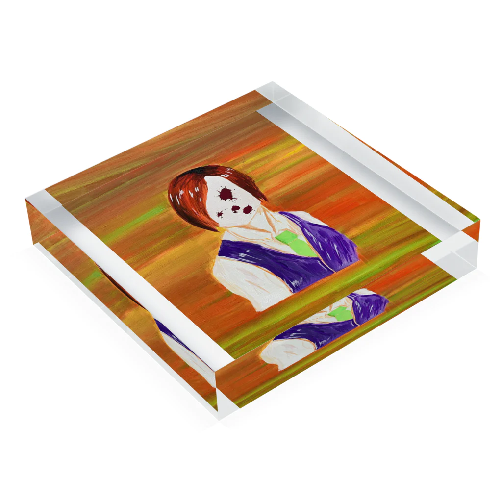 修羅千本のShe is kind. Acrylic Block :placed flat