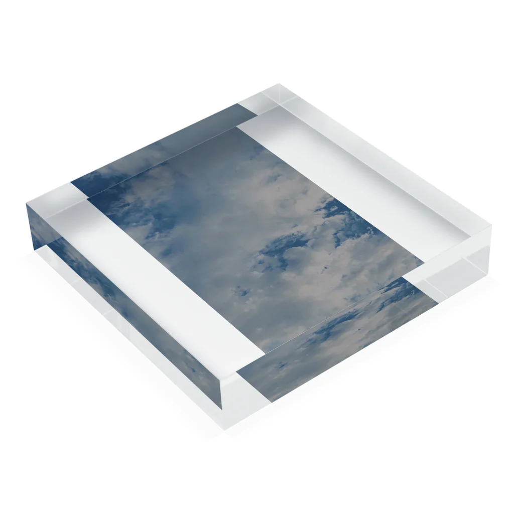 イバショ。の空と雲 Acrylic Block :placed flat