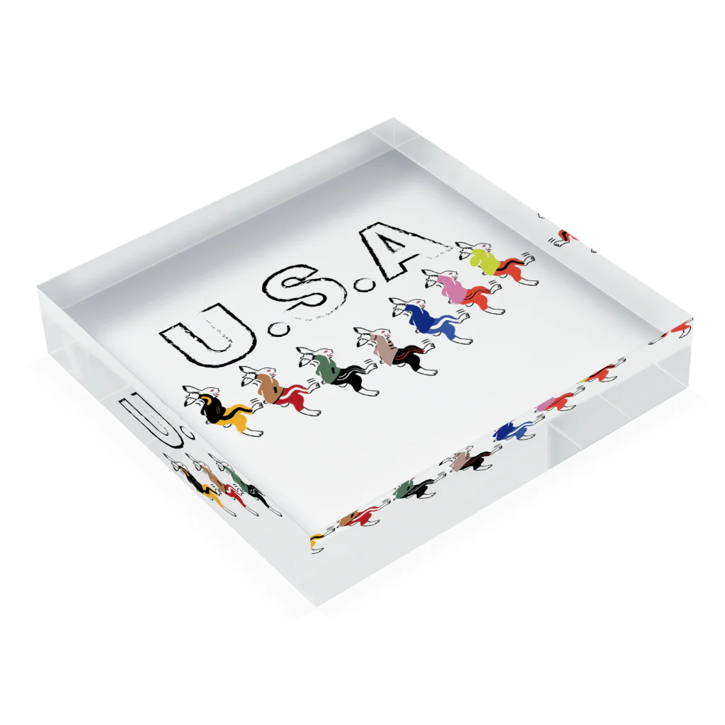 キッズモード某のUSA(うさ)ダンス(忘れさ去られたネタシリーズ!) Acrylic Block :placed flat