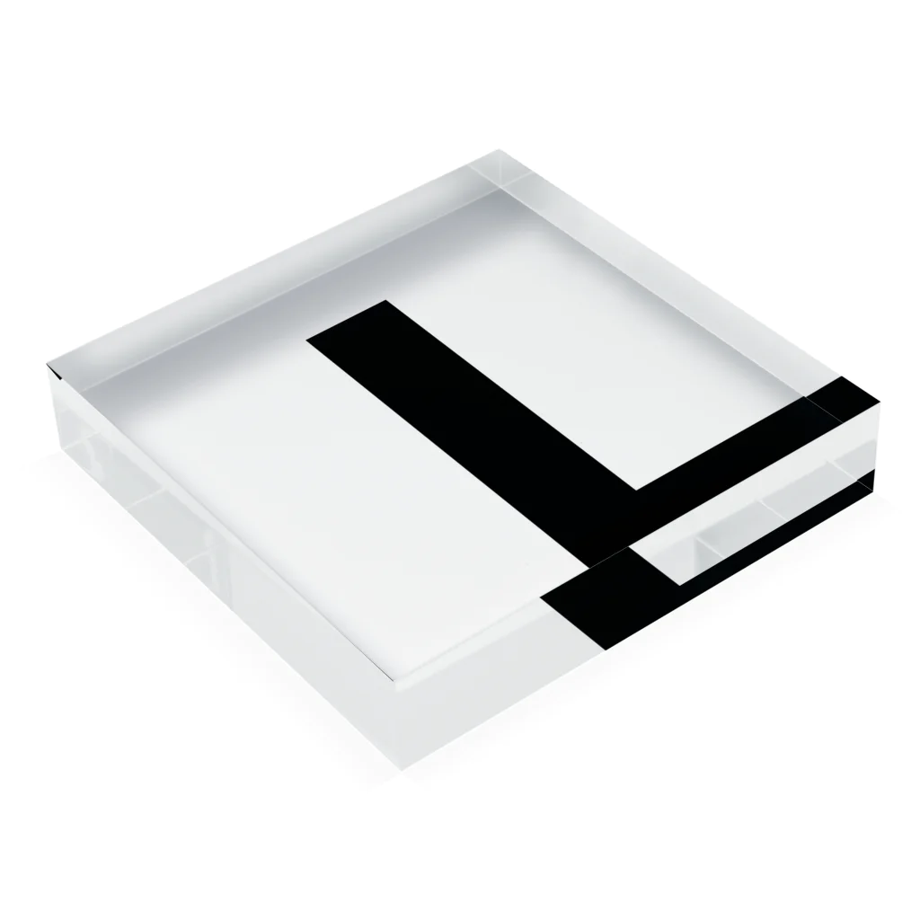 CranosのHelvetica_L Acrylic Block :placed flat