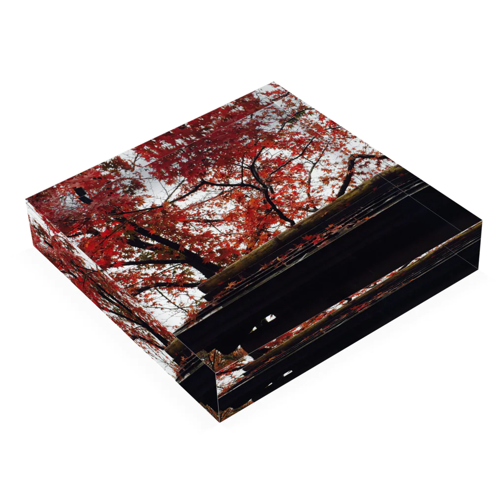 yukiowの嵐山の紅葉 Acrylic Block :placed flat