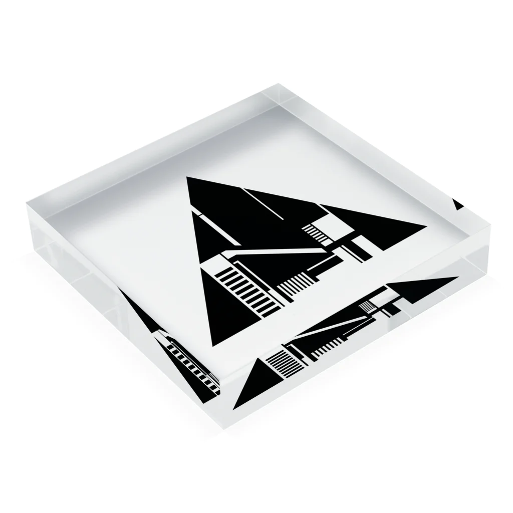 NconkeyのAbstract Nx2 Acrylic Block :placed flat