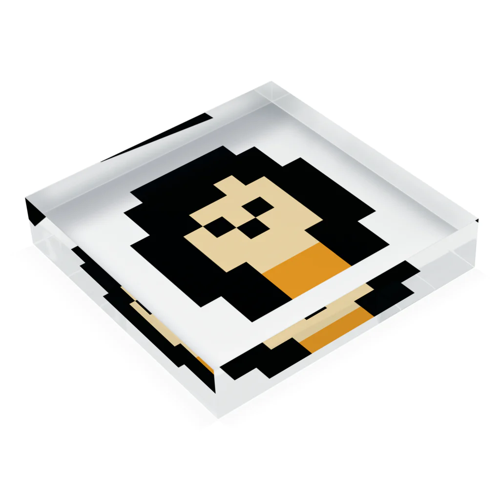 sappoi(さっぽい)のさっぽいさんのドット絵グッズ Acrylic Block :placed flat