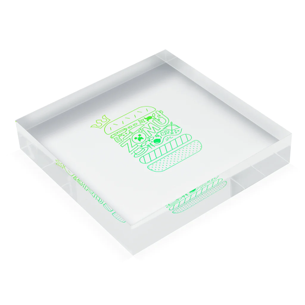 いつみのzmzmBurger Acrylic Block :placed flat