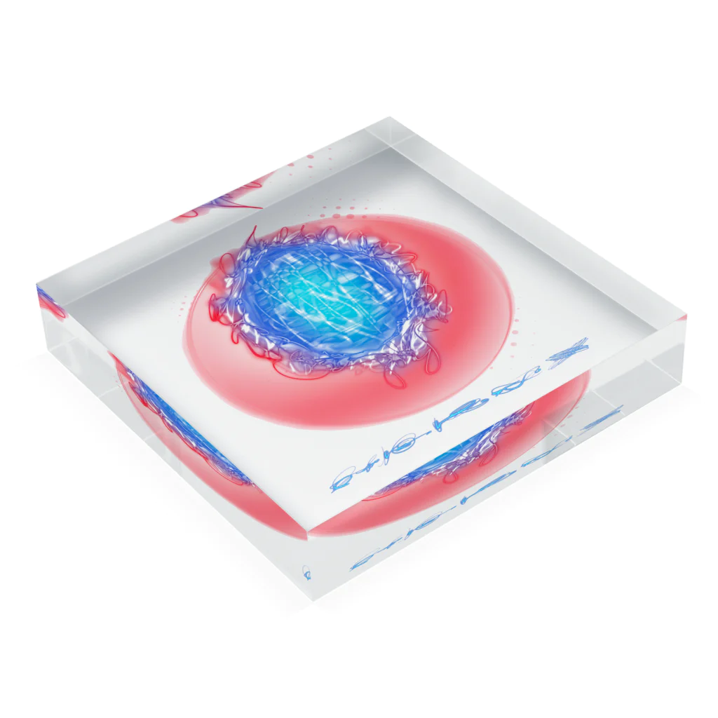 SOY Art-1 風阿弥のRift to heaven Acrylic Block :placed flat