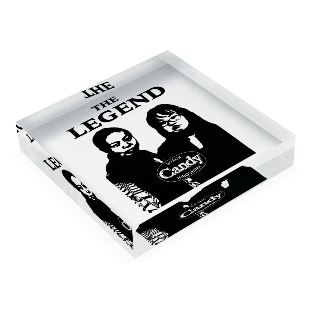 SAKKA ZAKKAのTHE LEGEND Acrylic Block :placed flat