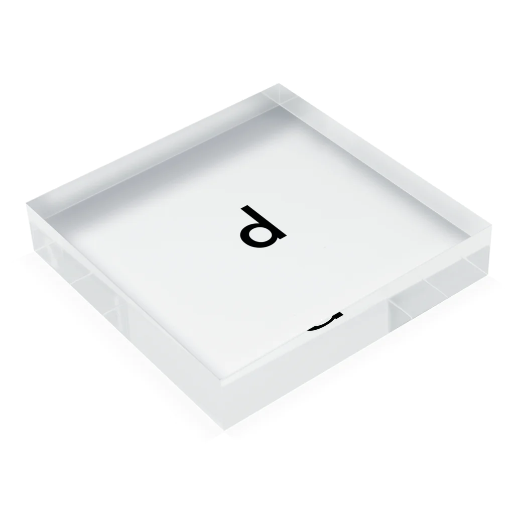 amanonoのd Acrylic Block :placed flat