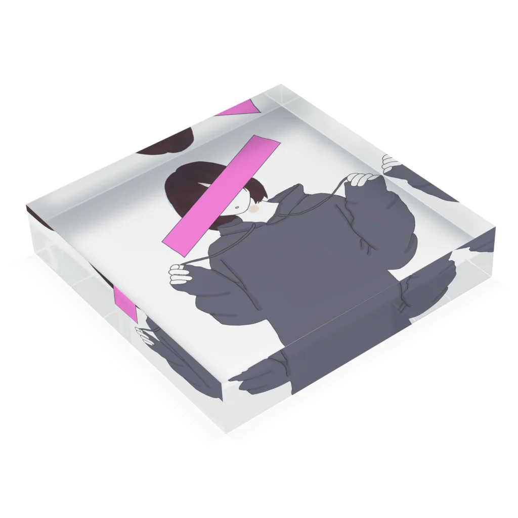 Arannのとーきょーがーる Acrylic Block :placed flat