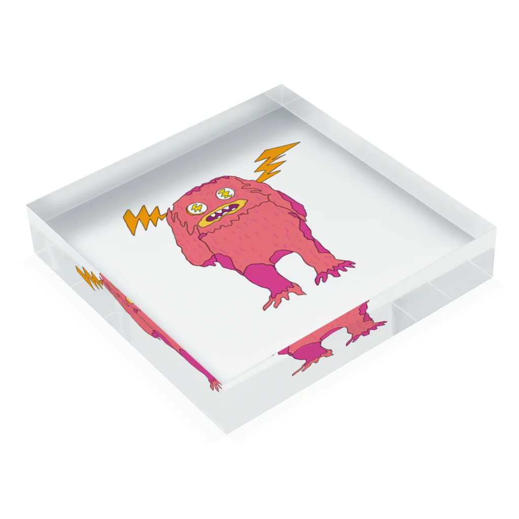 Mirai Gotoのdepressed yeti (hyperacusis) Acrylic Block :placed flat