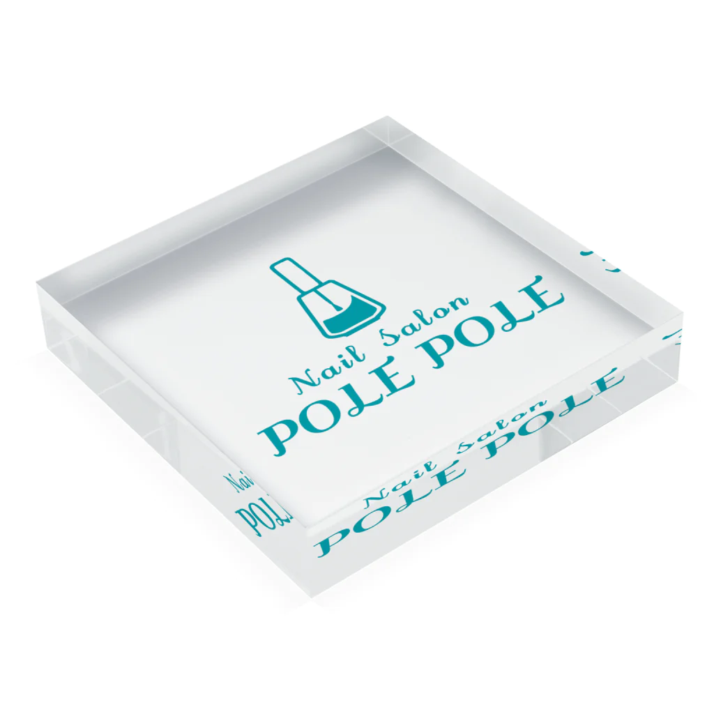 NowHereのPOLE POLE #2 Acrylic Block :placed flat