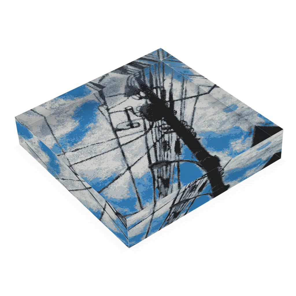 ざわこの青空 Acrylic Block :placed flat