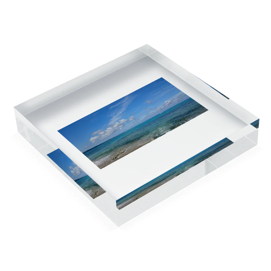 tamasyokuninのきれいな海の写真 Acrylic Block :placed flat