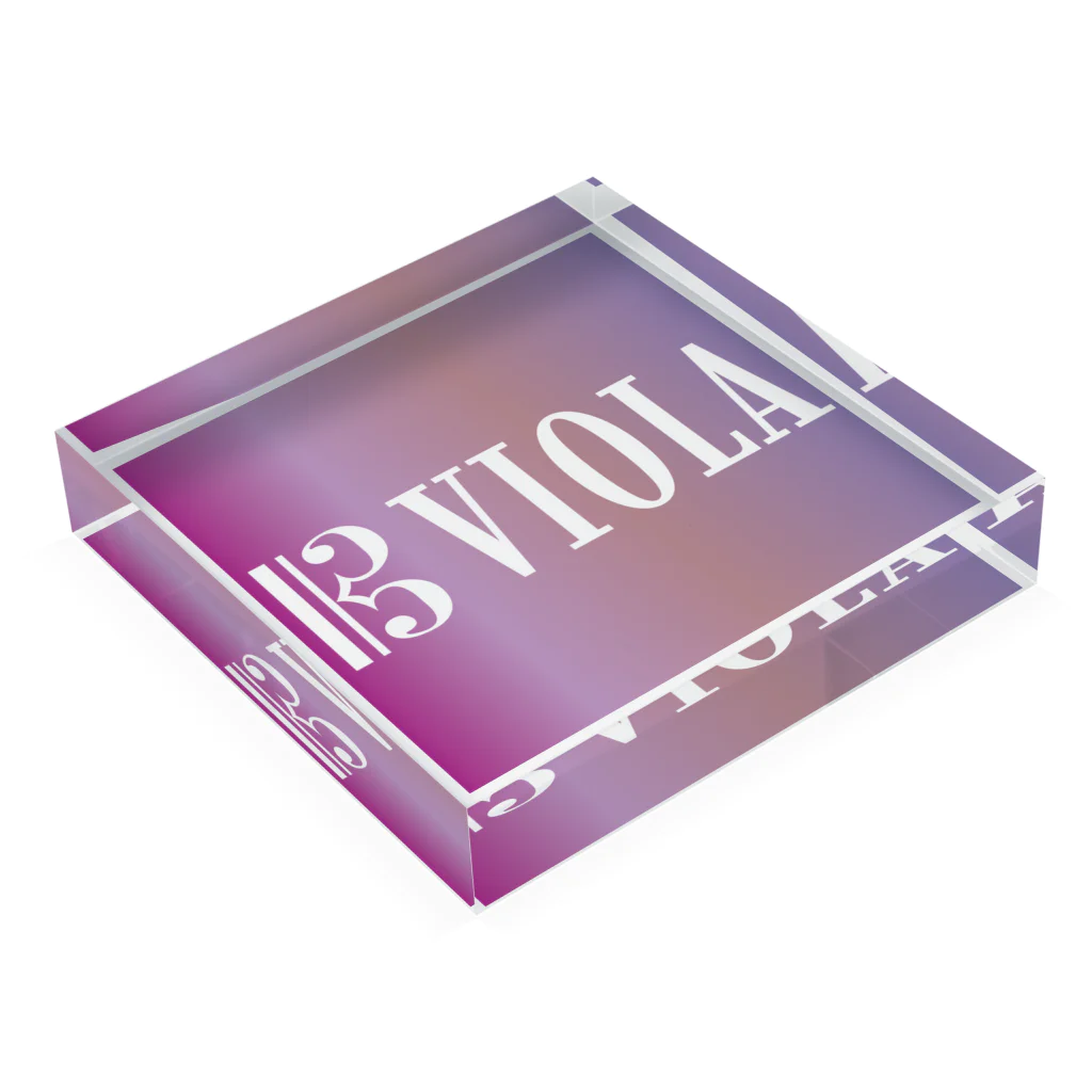 Music itemsのVIOLA(ヴィオラ) Acrylic Block :placed flat