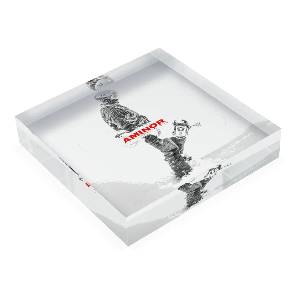 AMINOR (エーマイナー)のSNOWBOARDER Acrylic Block :placed flat