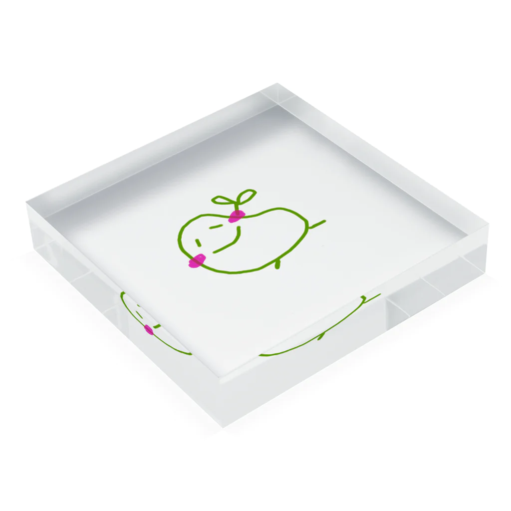 hempy...のSORAMAME KUN Acrylic Block :placed flat