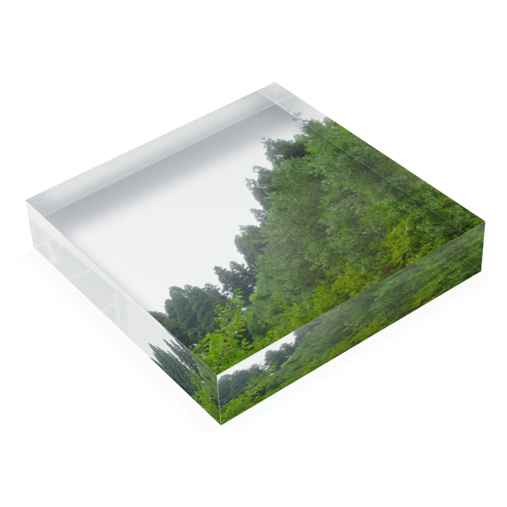 柚葉 / Yuzuha【公式】の里山の景色 Acrylic Block :placed flat