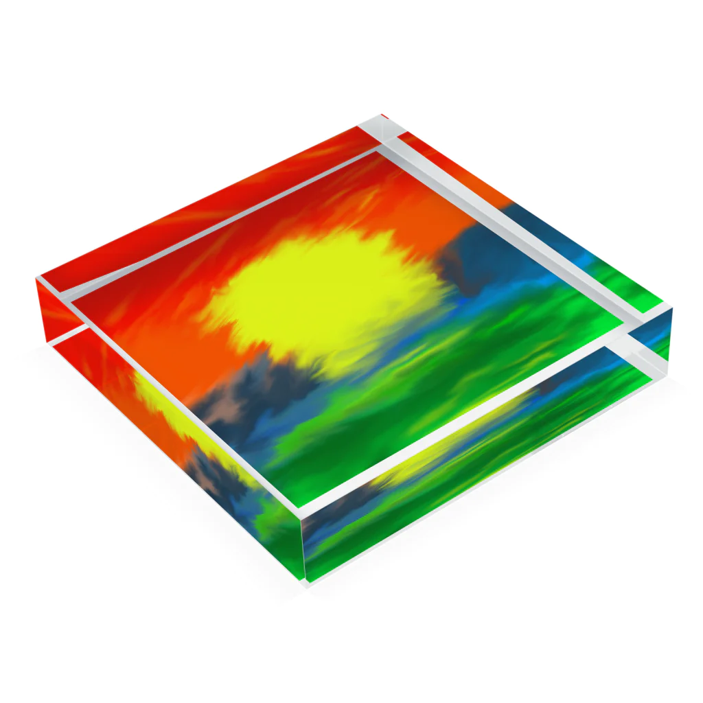 Find11の無造作の太陽 아크릴 블럭の平置き