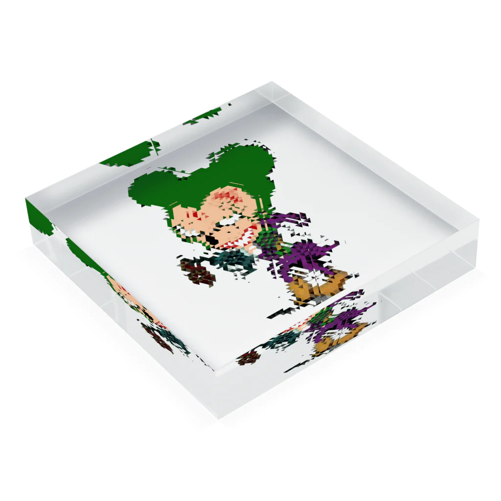 RMk→D (アールエムケード)のヒャッハー！！(ジョーカー) Acrylic Block :placed flat