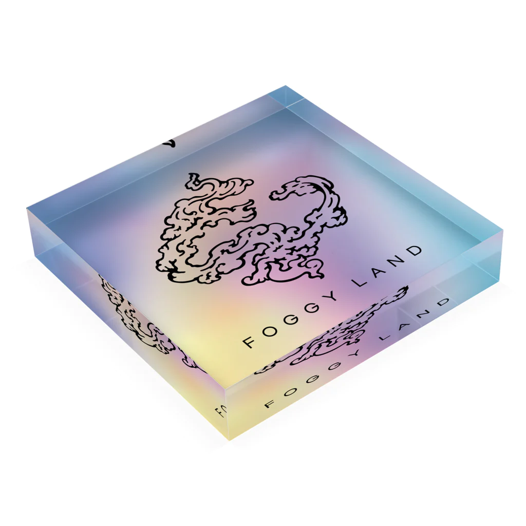 FOGGY LANDのFOGGY LAND オーロラ Acrylic Block :placed flat