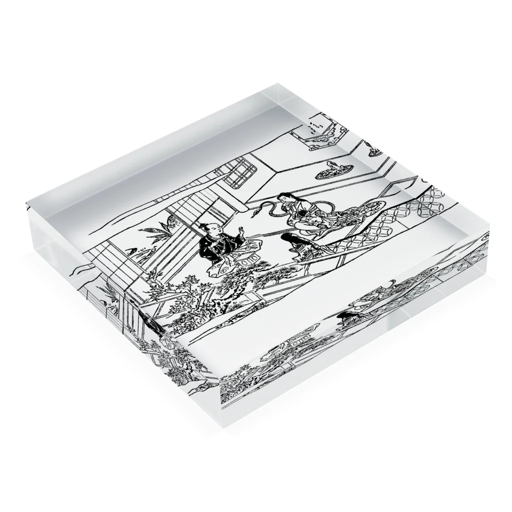 メディア木龍・谷崎潤一郎研究のつぶやきグッズのお店の蛇性の Acrylic Block :placed flat