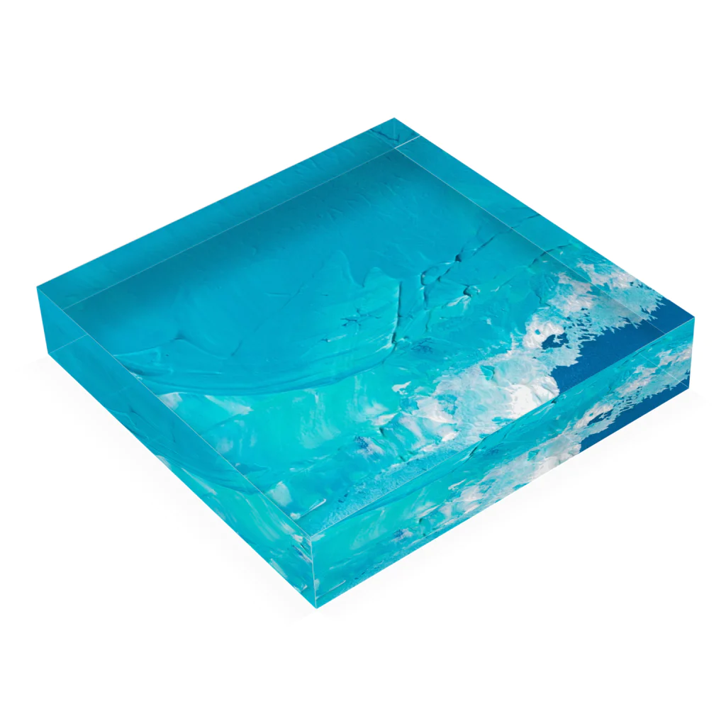 ほとりらんどの22℃の飛沫 Acrylic Block :placed flat