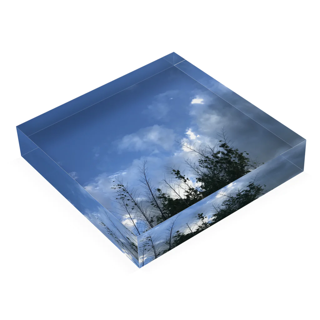 ケセラセラのbeautiful sky Acrylic Block :placed flat