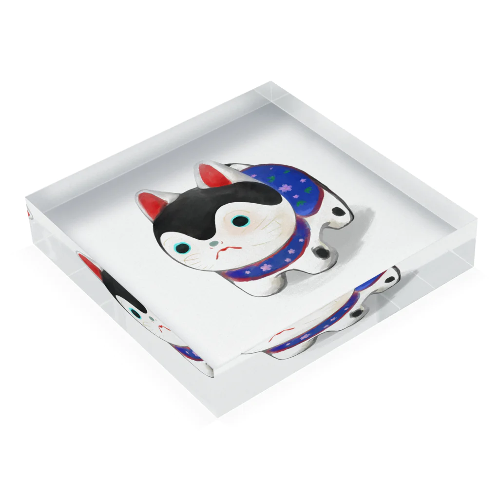 犬張子大好きクラブの犬張子 Acrylic Block :placed flat