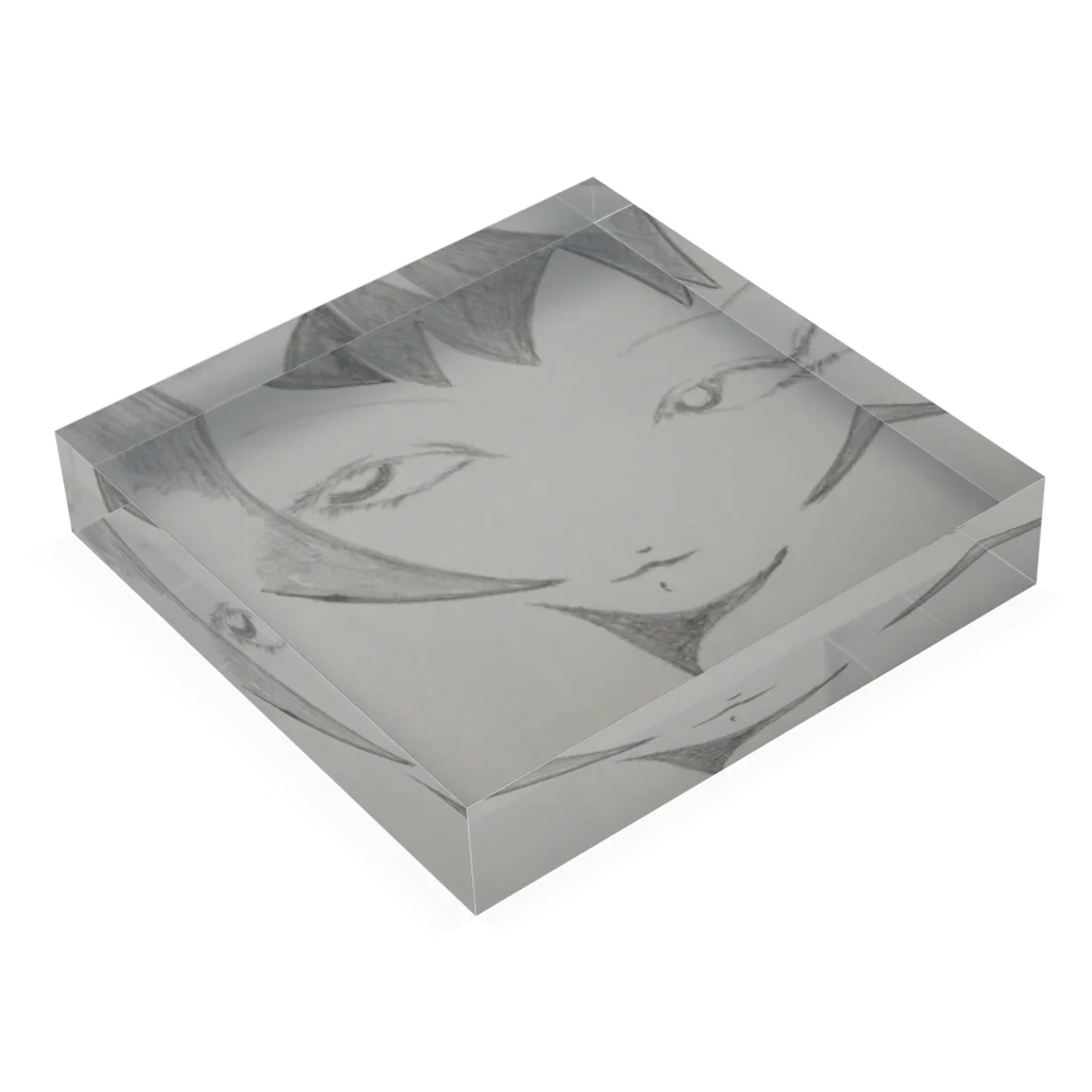 帽子屋のゆらり Acrylic Block :placed flat