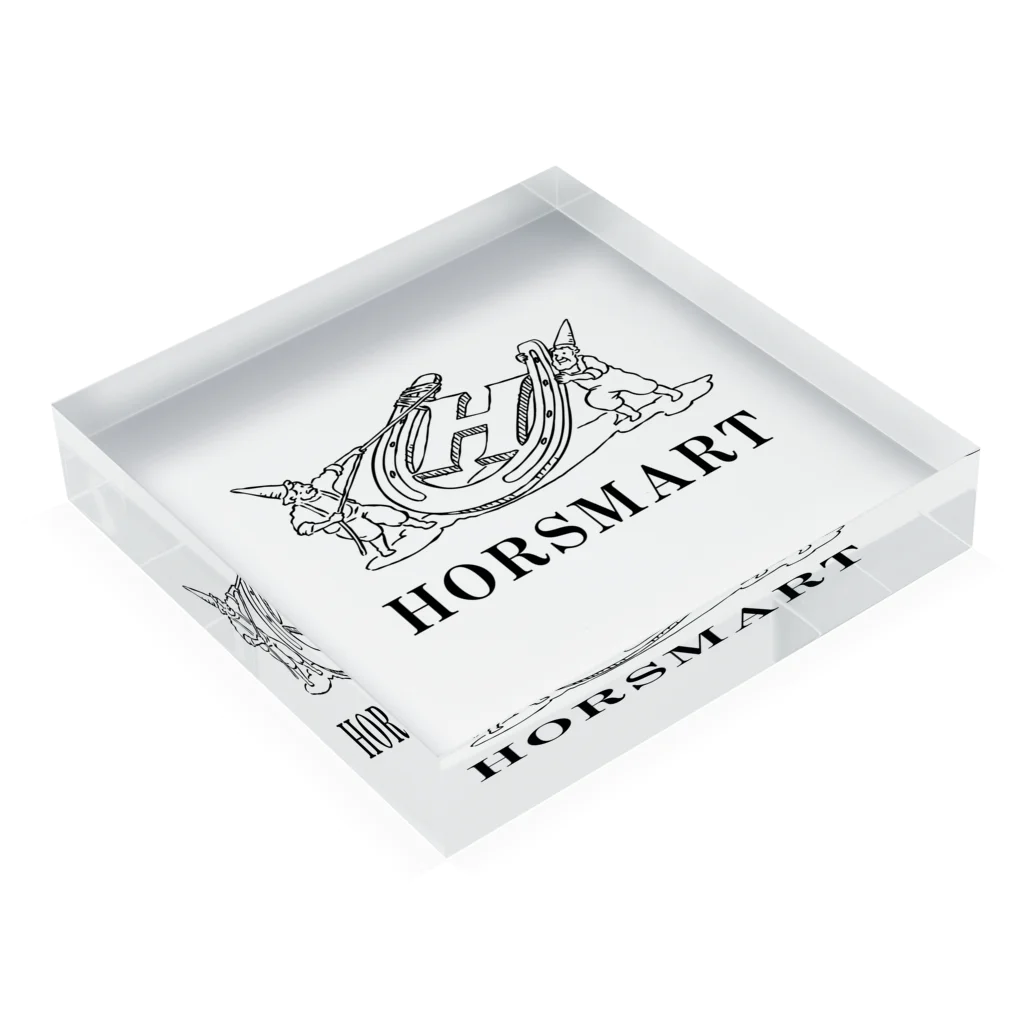 HORSMART公式ショップの色選べます『HORSMARTオリジナル商品』 Acrylic Block :placed flat