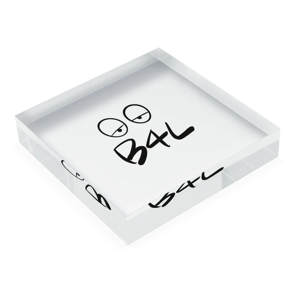 _B4L_のB4L Design Acrylic Block :placed flat