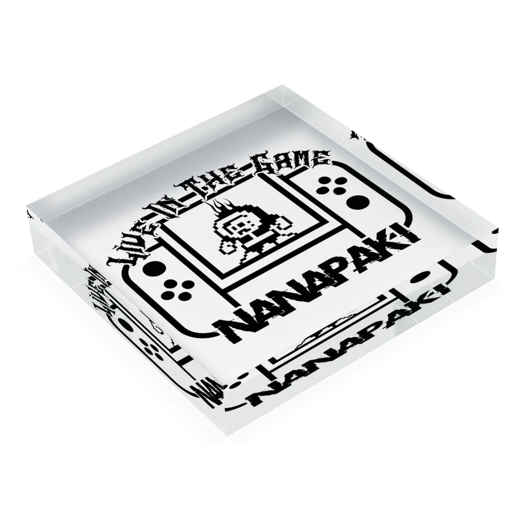 nanapaki official sexual casual gaming super shopのナナパキクリスタルブロック Acrylic Block :placed flat