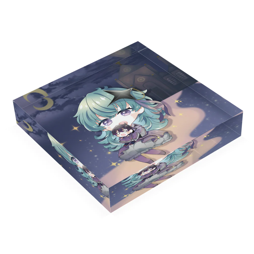 鴬ノア➰✦@個人Vtuberのデフォルメノアちゃん Acrylic Block :placed flat