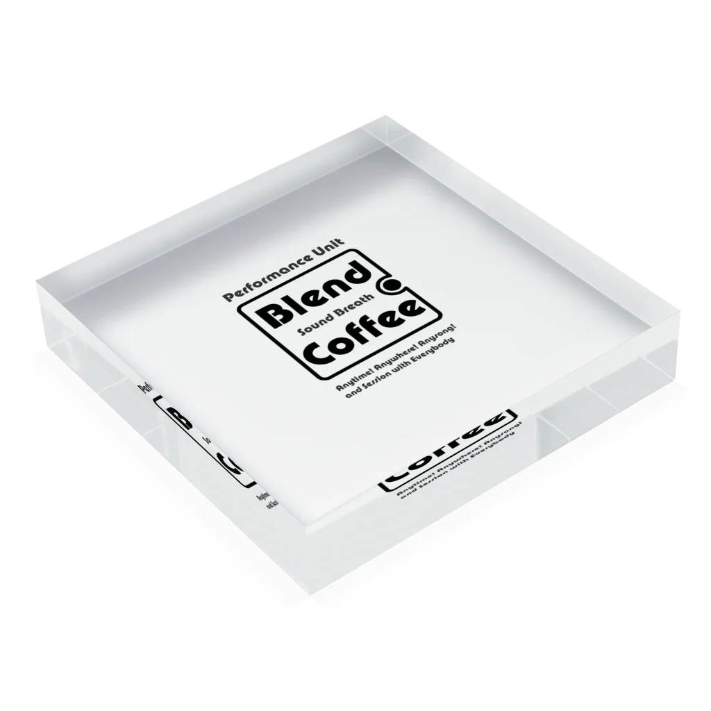 BlendCoffeeのしんぷる Acrylic Block :placed flat