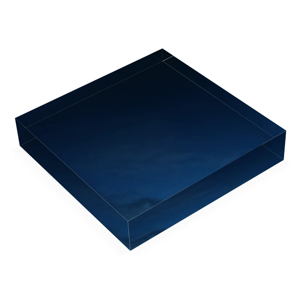 裡ノ巣雑貨店の3月9日の空 Acrylic Block :placed flat