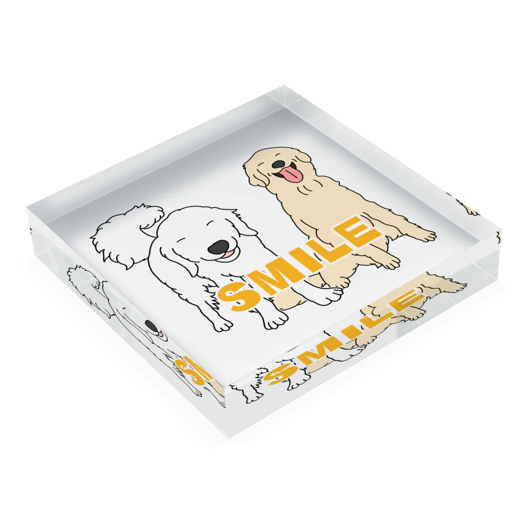 niconicotontonのうちの子1番☆Smile Acrylic Block :placed flat