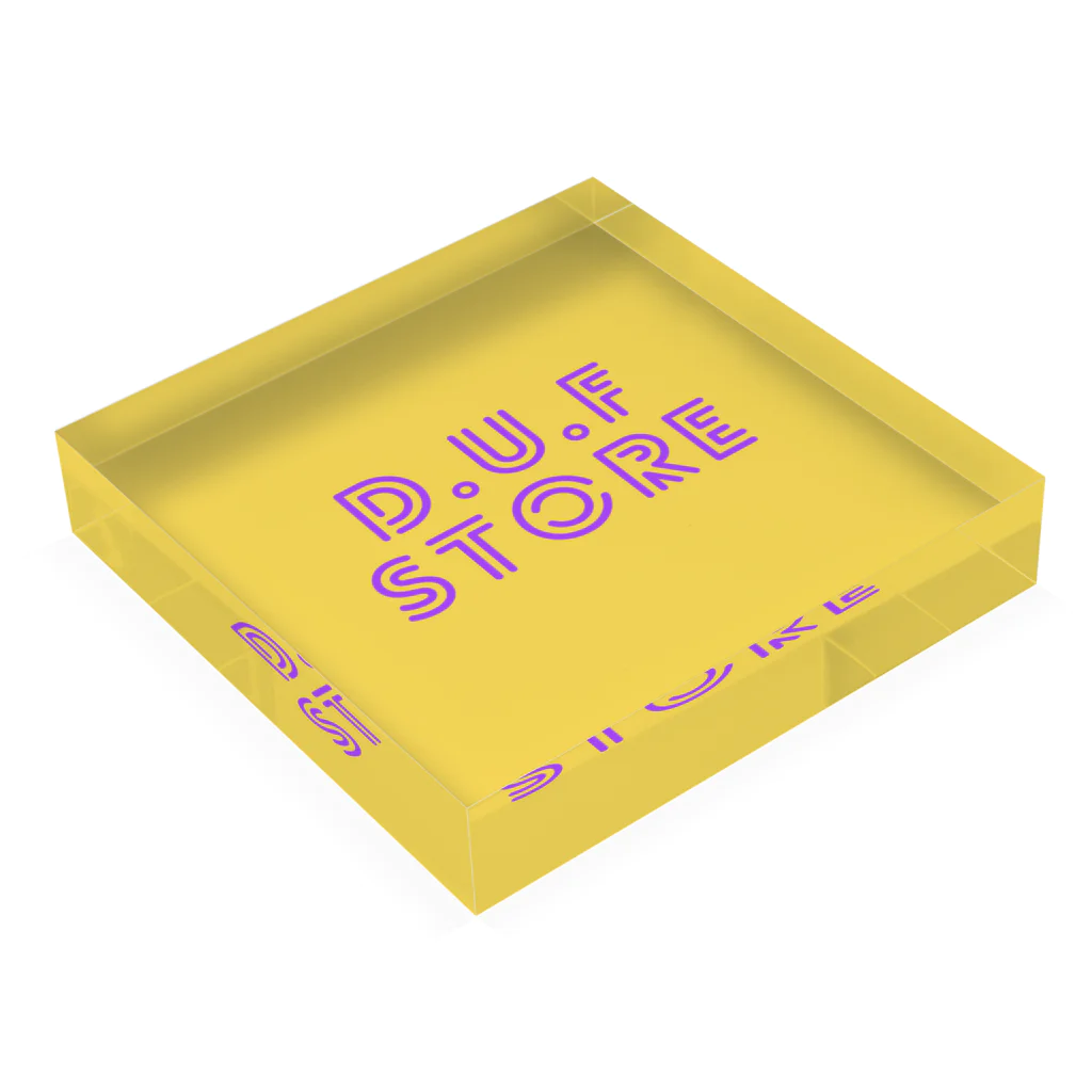 D.U.F STOREのDUF BOXロゴ Acrylic Block :placed flat