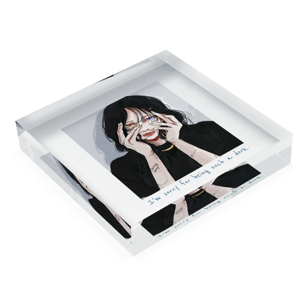 Ran.のSorry Darling Acrylic Block :placed flat