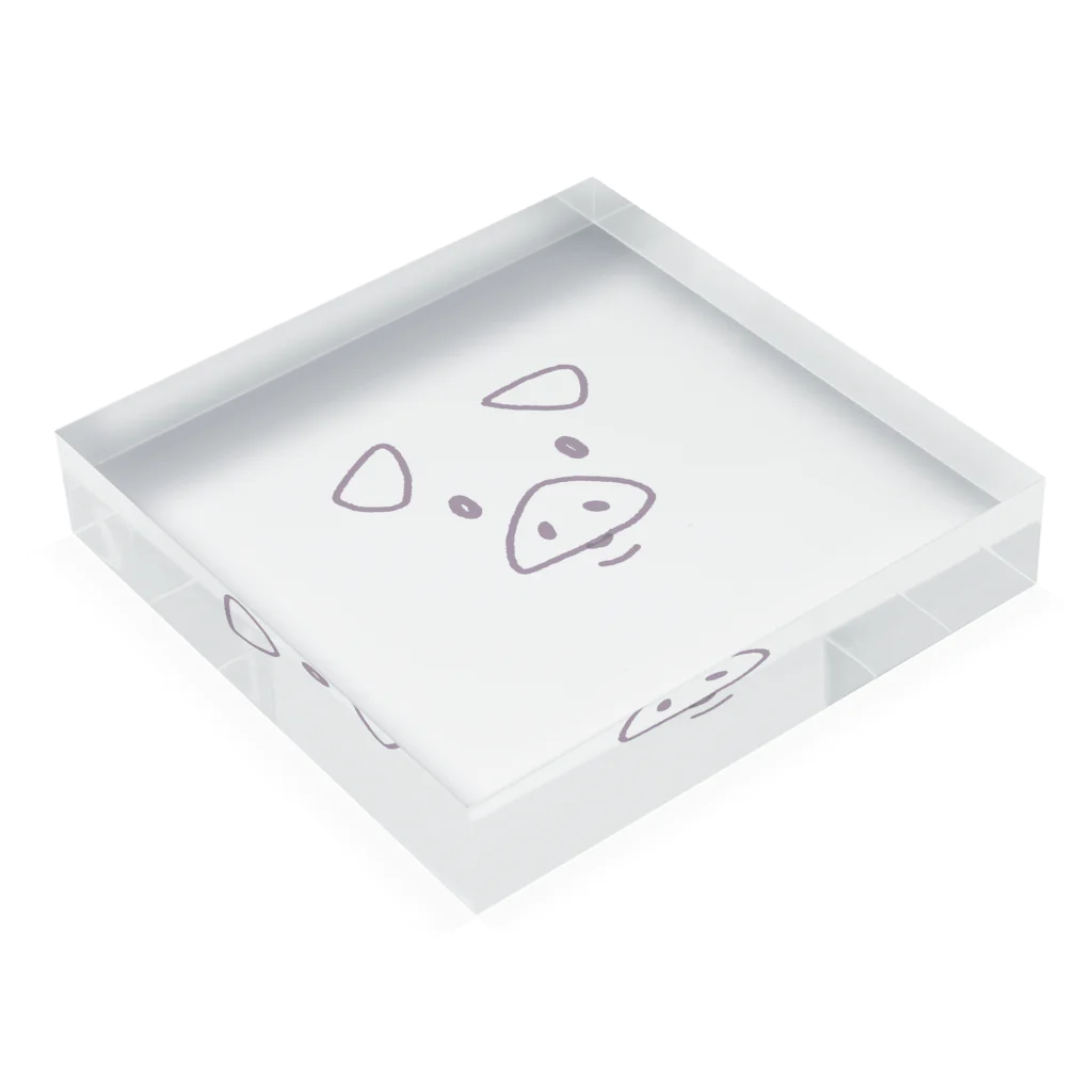 Coton Factoryの子ブタのCoton Acrylic Block :placed flat